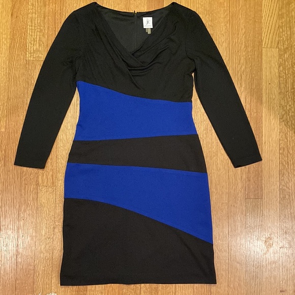 Julia Jordon Black and Blue Dress Size 8 - Picture 10 of 14